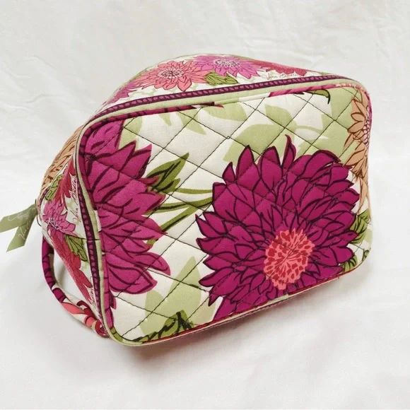 Vera Bradley Emma Hello Dahlia! NWT Quilted Cinch Purse Bucket Bag - Picture 5 of 9